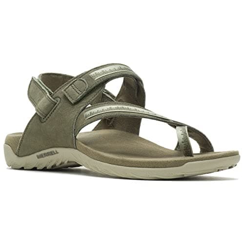 Image of Merrell Women's Terran 3 CUSH Cross Sport Sandal, Olive, 4 UK