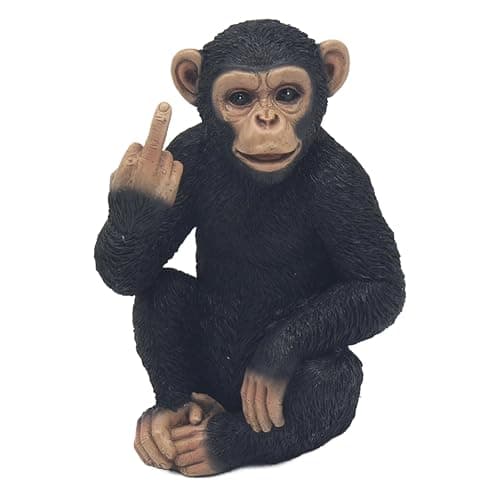 Image of The Leonardo Collection Cheeky Monkey Figurines Statues For Home Decor | Ideal Ornaments Friendship Gifts For Women & Men | Lovely Table Centerpiece & Living Room Accessories