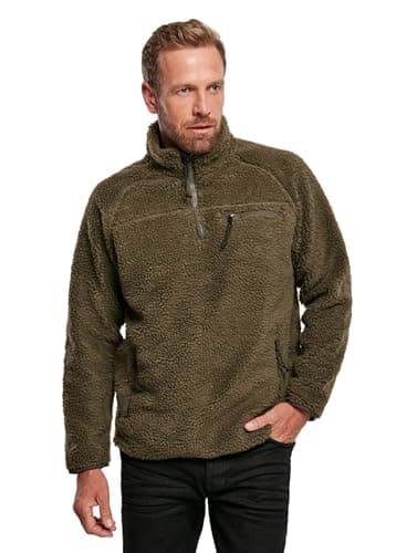 Image of Brandit Teddyfleece Troyer, color: olive, size: XXL