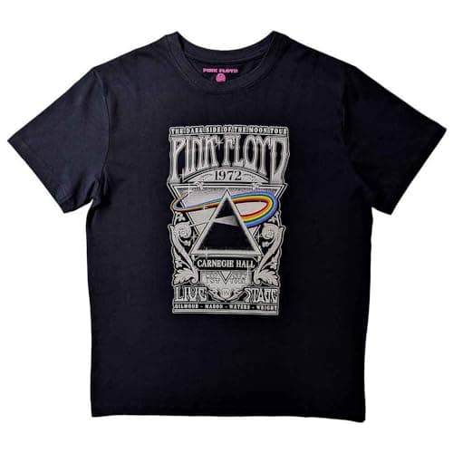 Image of Pink Floyd Carnegie Hall Poster T Shirt L Black