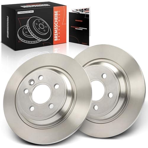 Image of Frankberg Brake Disc Set incl. 2x Discs Rear Solid Ø302mm Compatible with V60 I 155 V70 III 135 V60 I Cross Country 157 Replace# 30769059, 31358884