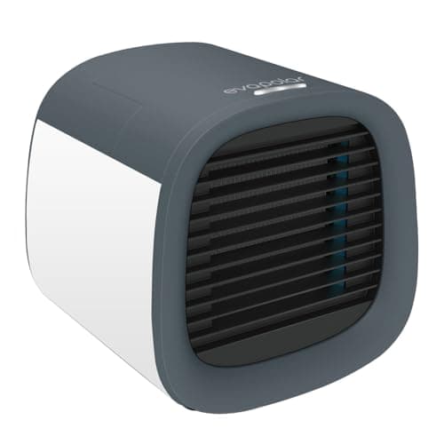 Image of Evapolar evaCHILL Personal Portable Air Cooler and Humidifier, Desktop Cooling Fan, for Home and Office, with USB Connectivity and Built-in LED Light, Urban Grey, small