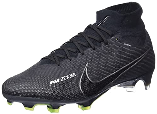 Image of Nike Men's Zoom Mercurial Superfly 9 Elite FG Football Shoes, Black Dk Smoke Grey Summit White Volt, 40 EU