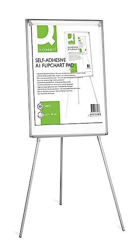 Image of Q-Connect Self-Adhesive Flipchart Pad A1 30 Sheet (Pack of 2)