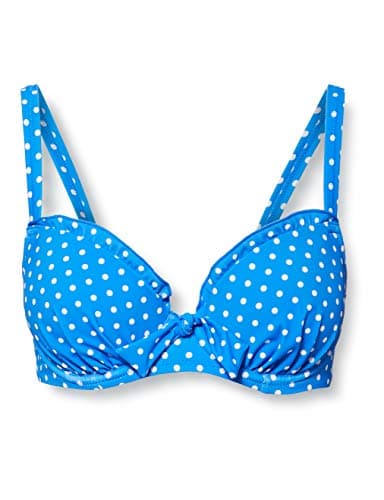 Image of Pour Moi? Women's Hot Spots Lightly Padded Underwired Top Bikini, Ocean, 32C