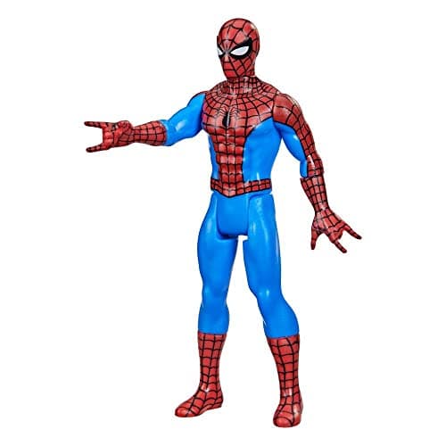 Image of Hasbro Marvel Legends Series 3.75-inch Retro 375 Collection Spider-Man Action Figure Toy,Black