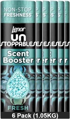 Image of Lenor Unstoppables In-Wash Scent Booster 6x176g, Fresh, Non-Stop Freshness Up To 12 Weeks In Storage
