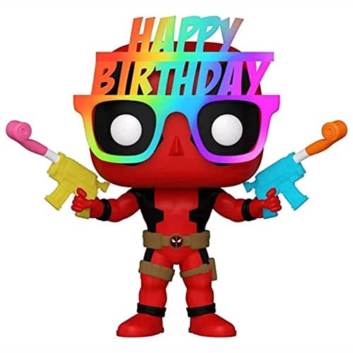 Image of POP Funko 54687 Deadpool Birthday Glasses Deadpool 30th Anniversary Vinyl Figure #783