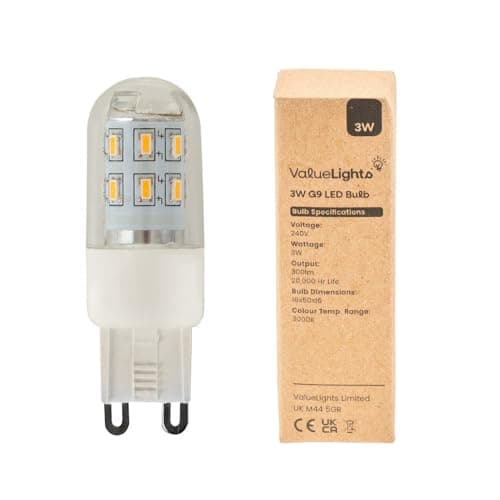 Image of MiniSun | 3W High Power Energy Saving G9 LED Light Bulbs | LED Bulbs, Home Décor & Improvement Essential | Pack of 3 | 300 Lumens [6500K Cool White]