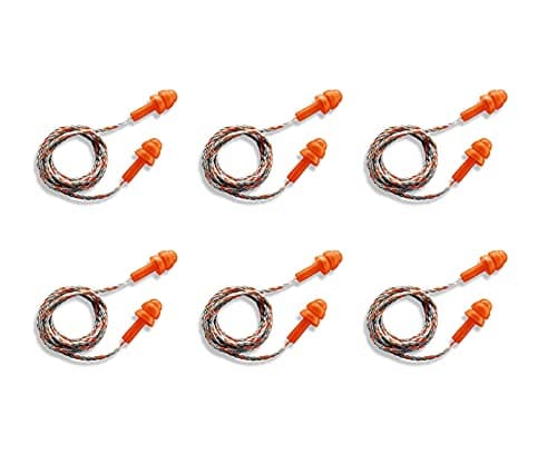 Image of UVEX Whisper+ SNR 23 dB Reusable Ear Plugs with Cord Pack of 6