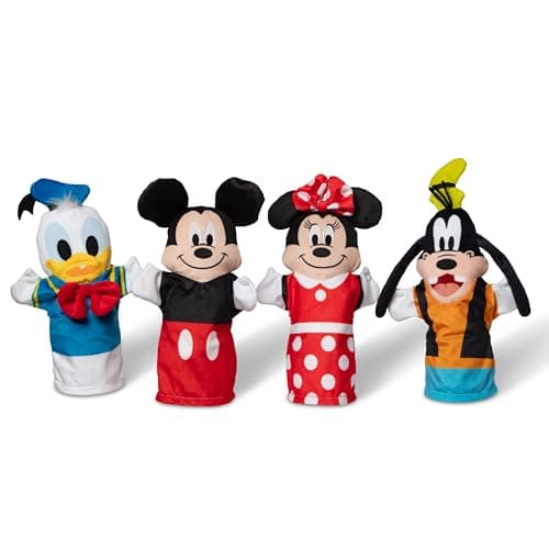Image of Melissa & Doug Disney Mickey Mouse & Friends Soft & Cuddly Hand Puppets