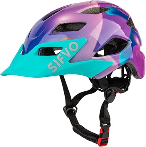 Image of Kids Helmet, SIFVO Kids Bike Helmet Boys and Girls Bike Helmets with Cool Visor Helmet for Kid 5-14, Kid Bike Helmets Youth Bike Helmet Adjustable & Lightweight 50-57cm