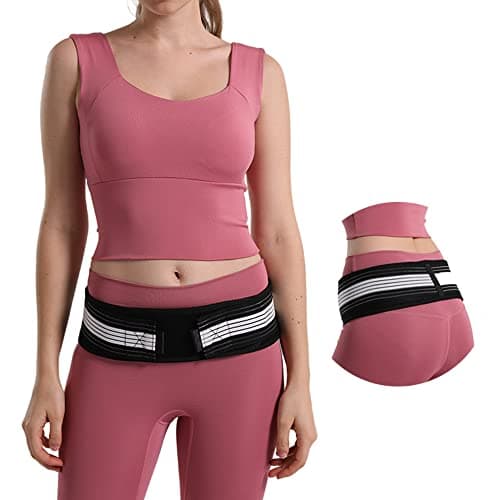 Image of Kunoli Sacroiliac SI Joint Support Belt Sciatica Pain Relief Brace Lower Back Support Hip Sciatic Nerve Pelvis Lumbar Pain Relief Devices for Women and Men (S/M (Hip Size 32-47 inch))