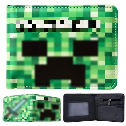 Image of yumcute Boys Wallet, Bifold RFID Blocking PU Leather Slim Wallet with Zip Coin Pocket Credit Card Currency Slots ID Window Compact Travel Wallet for Children