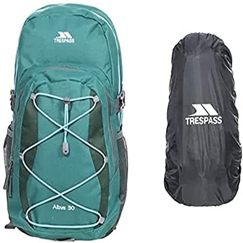 Image of Trespass 30L MULTI FUNCTION BACKPACK ALBUS & WATERPROOF RAIN COVER FOR BACKPACKS (Medium)