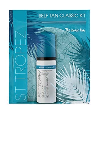 Image of St.Tropez Self Tan Classic Starter Kit, Fake Tan Mousse 50ml and Applicator Mitt, Vegan, Natural & Cruelty Free
