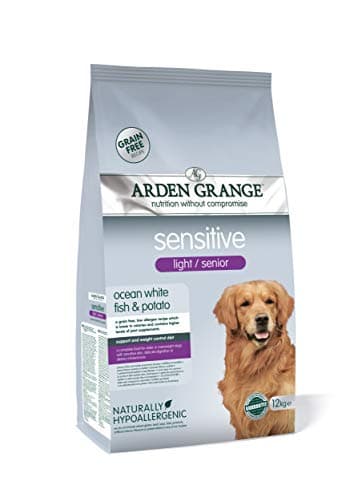 Image of Arden Grange Sensitive Light/Senior Dry Dog Food, Fish, 12 kg