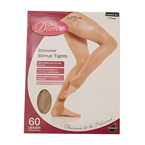 Image of Silky Girls Dance Shimmer Stirrup Tights (1 Pair) (7-9 Years) (Toast)