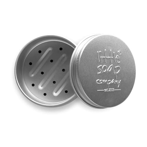 Image of Little Soap Company Mini Bar Soap Storage Tin | Stylish, Compact Tin for 50g Soap Bars | Eco-Friendly, Reusable, Ideal for Travel or Daily Use