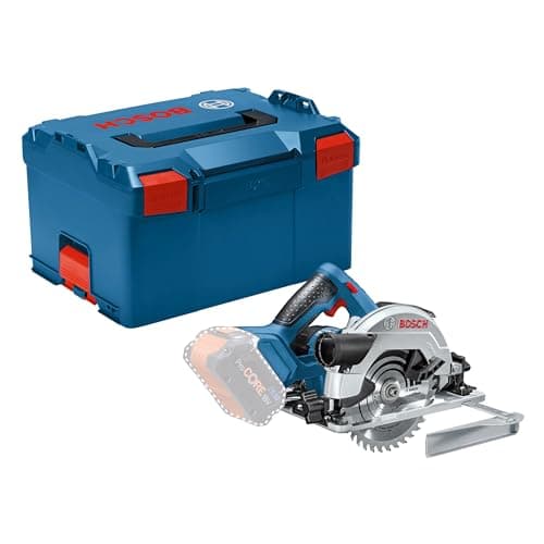 Image of Bosch Professional 18V System Cordless Circular Saw GKS 18V-57 G (Saw Blade Diameter: 165 mm, Cutting Depth: 57 mm, Without Battery/Charger, L-BOXX)