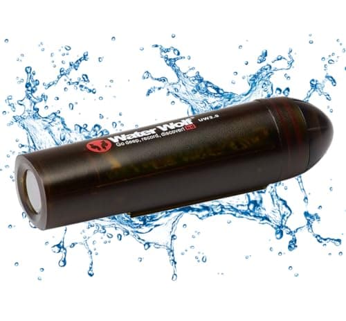 Image of Water Wolf 2.0 Underwater Fishing Camera | Full HD 1080p Video Recorder for Casting & Trolling | Waterproof Action Cam for Freshwater & Saltwater Anglers | Fish Strike & Lure Tracking Camera