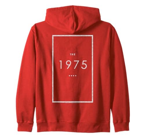 Image of Official The 1975 Band Original Logo Pop Rock Indie Retro Zip Hoodie