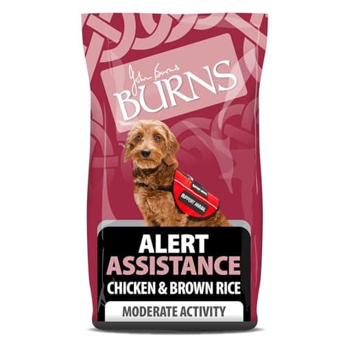 Image of Burns Pet Nutrition Hypoallergenic Complete Dry Dog Food Adult and Senior Dog Alert Chicken and Brown Rice 12 kg