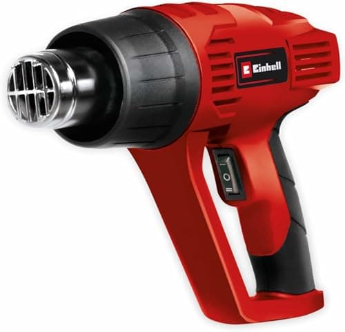 Image of Einhell Electric Heat Gun Set 2000W, Hot Air Gun With Dual Heat Settings For Paint Stripping, Vinyl Application, Crafts, Resin, Includes 4 x Nozzles, Paint Scrapper TH-HA 2000/1
