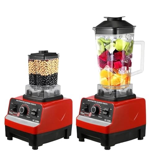 Image of Blender Smoothie Maker,2000W 2-in-1 Multifunctional Blender,2L Professional Smoothie Blender with Dual Jars,For Juicing, Smoothie Making & Ice Crushing,Ideal for Making Smoothies, Shakes and Food Proc