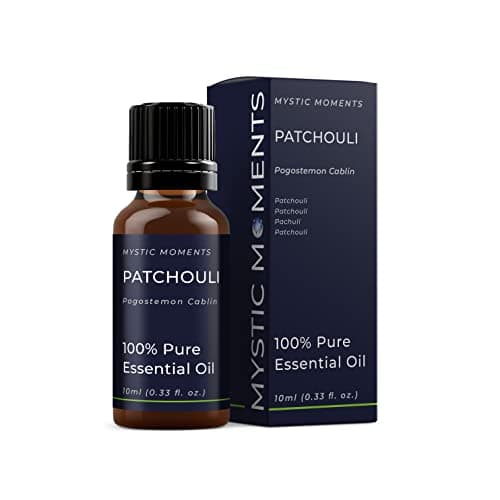 Image of Mystic Moments | Patchouli Essential Oil (Pogostemon cablin) 10ml | Rich Earthy Woody Aroma for Grounding Aromatherapy & Long-Lasting Diffuser Blends | Vegan & Natural