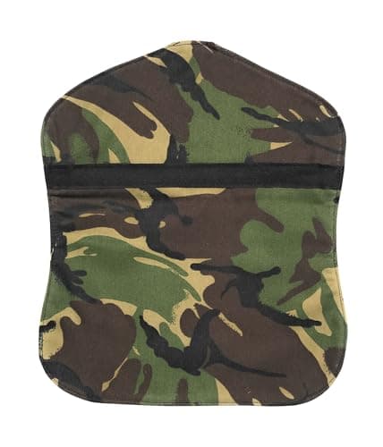 Image of Large Peg Bag. Fully Lined. Strong Costruction. Made to A High Standard in The UK. with 360 Degree Rotating Wooden Hanger Hook. (Green Camouflage)