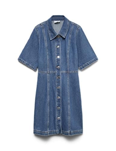 Image of VERO Moda Vmdaisy 2/4 Short Denim Dress Noos