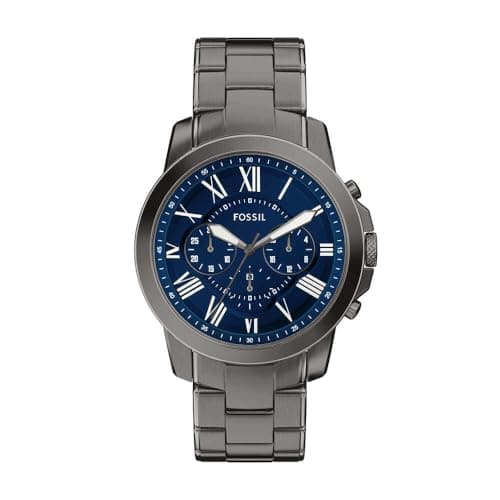 Image of Fossil Grant Watch for Men, Quartz Chronograph Movement with Stainless Steel Strap