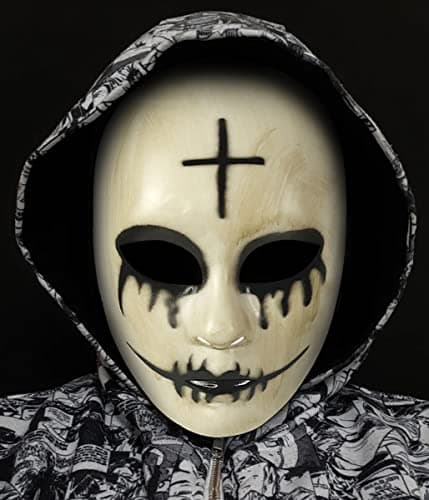 Image of The Purge Anarchy Cross Mask Creepy Scary Masks Halloween Party Costume Props for Children