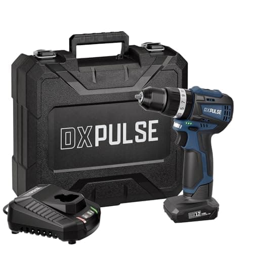 Image of Draper 29395 DX Pulse 12V Brushless Combi Drill Kit, 1 x 4.0Ah Battery, 1 x Fast Charger