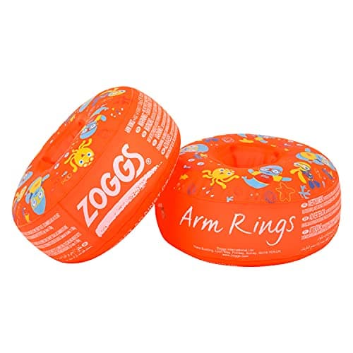 Image of Zoggs Arm Rings, Dual Buoyancy Arm Bands, Swimming Armbands for Kids,Orange/Multi,1-6 years, 11-30kg