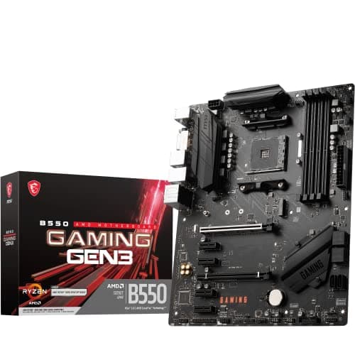Image of MSI B550 GAMING GEN3 Motherboard, ATX, AM4 - AMD Ryzen 5000 Ready - DDR4 Boost 4400+MHz/OC, PCIe 3.0 x16 Slots, 1 x M.2 Gen3 Slot, 1G LAN