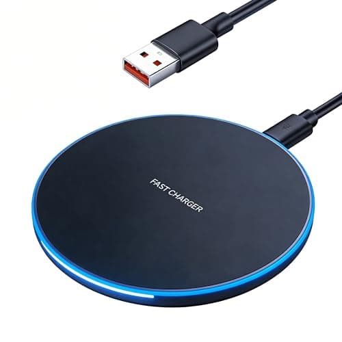Image of 35W Fast Wireless Charger Wireless Charging Station Compatible with iPhone Charging Pad Qi Charger 16 15 14 13 12 11 Galaxy S22/S21S20/S10/S9/Note10/9 AirPods 2/3/4/Pro (Black)