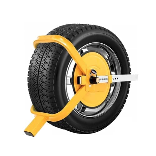 Image of Streetwize Full Face Wheel Clamp – Anti-Theft Tyre Lock for Cars, Vans, Caravans & Campervans, Fits 13–17” Wheels, Heavy Duty Visual Security Lock with 2 Keys