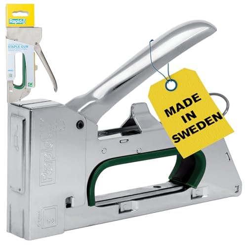 Image of Rapid Heavy Duty Manual Staple Gun PRO R14 for No. 140 Staples, DIY Staple Gun with Ergonomic Handle, All-Steel Construction, and Easy Loading System, Made in Sweden (5001670)