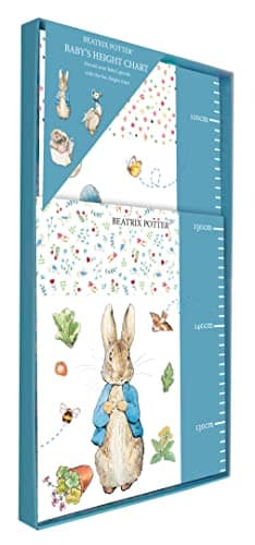 Image of Beatrix Potter Height Chart | Children’s Growth Tracker up to 150cm | Nursery Wall Hanging | Peter Rabbit Baby & Kids Gift