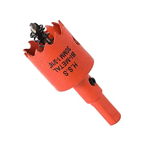 Image of Dribotway 30mm 1-3/16'' Bi-Metal Hole Saw Drill Bit, High Speed Steel, Cutting Circular Holes, for Wood and Metal, Drills Wood, Plastic, Plywood