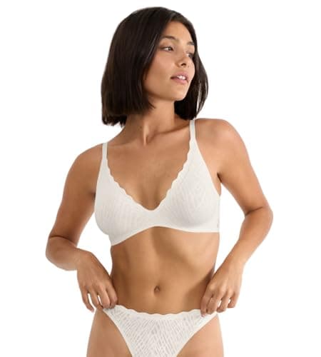 Image of Sloggi Women's Zero Feel Bliss The Up P Bra Padded, Silk White, M