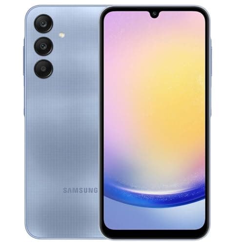 Image of Samsung A25, 128GB, Optimistic Blue (Renewed)