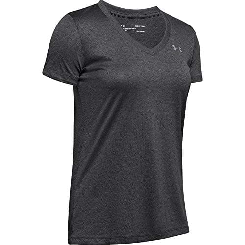 Image of Under Armour Women Tech Short Sleeve V - Solid, Ladies T Shirt Made of 4-Way Stretch Fabric, Ultra-light & Breathable Running Apparel for Women