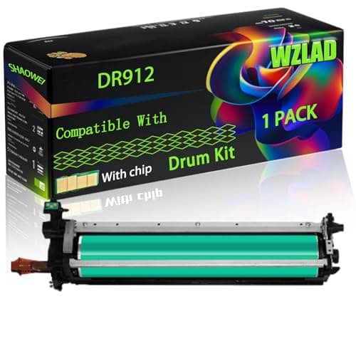 Image of WZLAD DR912 Compatible for Konica Minolta Drum Kit with Chip Bizhub 758 Bizhub 958 Printers, High Yield Value Pack Black Consumables Multi-Pack Remanufactured Compatible (1 Pack Black)