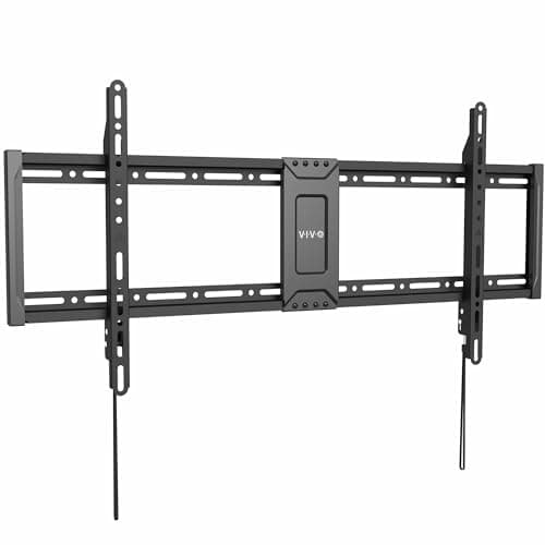 Image of VIVO Extra Large Heavy Duty 43 to 100 inch LCD LED Curved and Flat Panel Screen, TV Wall Mount Bracket with Max 800x400mm VESA, Black, MOUNT-VW100F