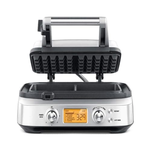 Image of Sage - The Smart Waffle Pro - 2-Slice Waffle Maker with LCD Display - Belgian, Classic, Chocolate, Buttermilk & Custom Settings - Brushed Stainless Steel