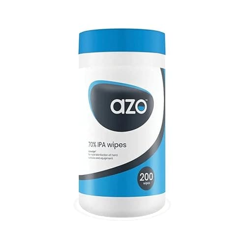 Image of AZO Hard Surface Disinfectant Wipes AZO 70% IPA, Tube (200 pcs)
