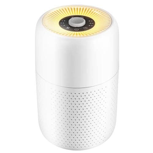 Image of MELEDEN Air Purifiers for Bedroom with True HEPA13 Filters,Pet Air Purifier with Aroma Pad for Wildfires Smoke Pollen Dander,22dB Quiet Air Cleaners for Baby Room Office Dorm P60 (White)